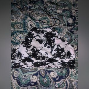 Black and white Halter bikini top